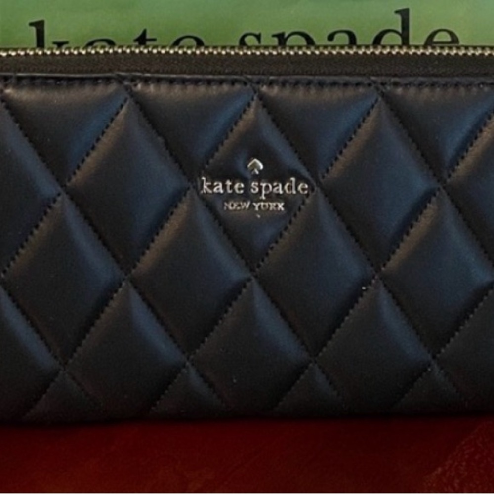 Kate Spade Quilted Black Wristlet